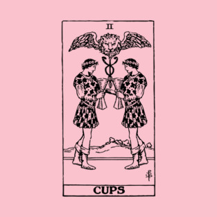 M/M Two of Cups Gay Tarot T-Shirt