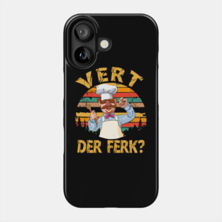 the swedish chef - vert der ferk #309 (art drawing) Phone Case