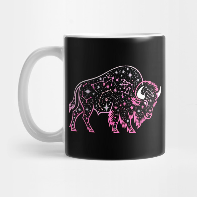 Buffalo Constellation Starry Night Animal Lovers Design by BirdsnStuff