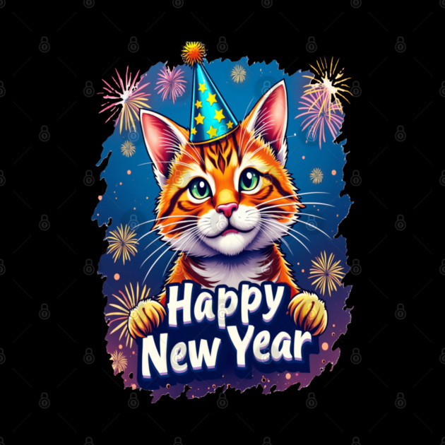 New Year's Cat Celebration Cat Owner Lovers Design by BirdsnStuff