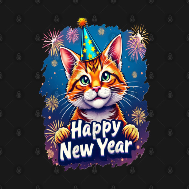 New Year's Cat Celebration Cat Owner Lovers Design by BirdsnStuff