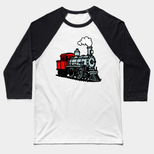 Steam Engine Baseball T-Shirt