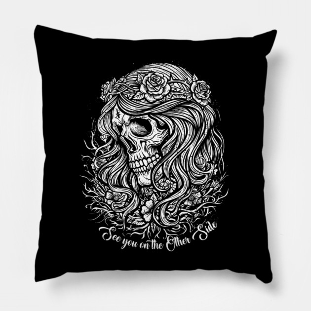 SEE YOU ON THE OTHER SIDE Pillow by artslaves