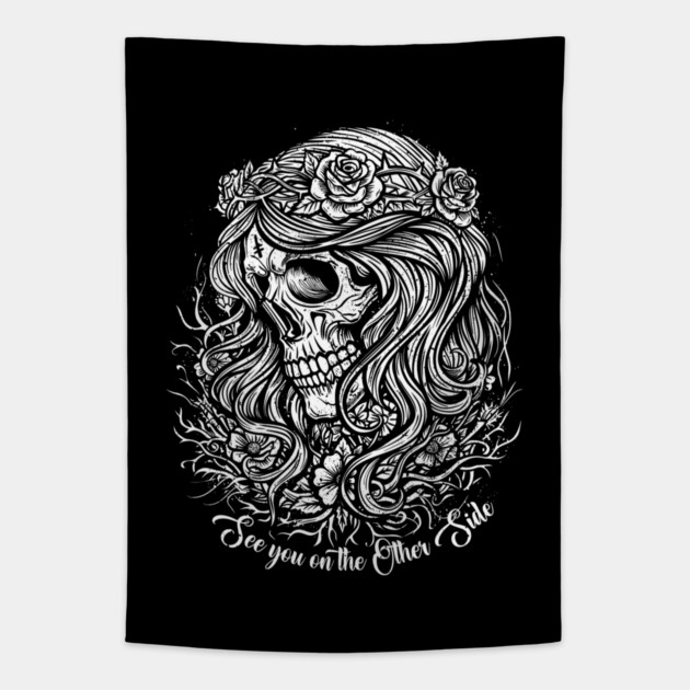 SEE YOU ON THE OTHER SIDE Tapestry by artslaves