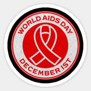 World AIDS Day December 1st AIDS Awareness Ribbon Campaign Magnet
