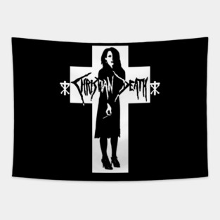 Christian Death Cross Tapestry