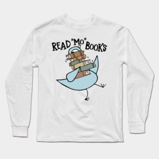 Read Mo books Pigeon Long Sleeve T-Shirt