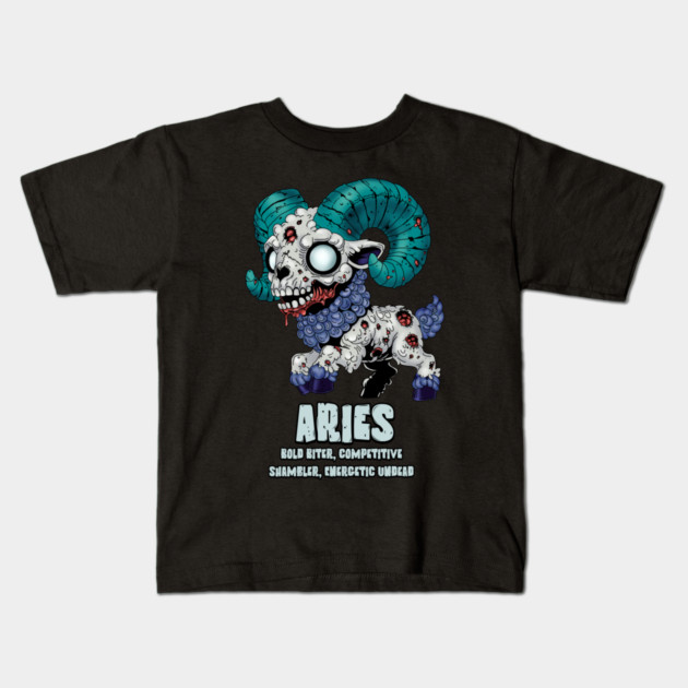 Aries Zombie Kids T-Shirt by H. R. Sinclair