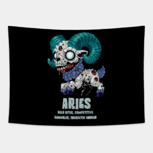 Aries Zombie Tapestry