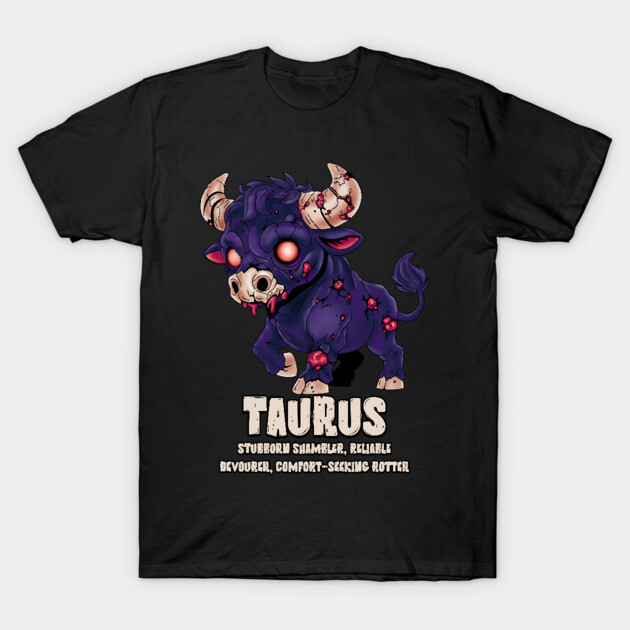 Taurus Zombie T-Shirt by H. R. Sinclair
