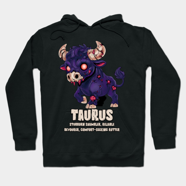 Taurus Zombie Hoodie by H. R. Sinclair