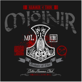Hammer of Thor (Mjölnir) Posters and Art
