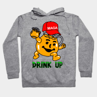 magaT Orange Kool-aid Cult - Front Hoodie