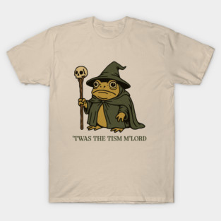 'Twas The 'Tism M'lord Funny Wizard Frog Autism T-Shirt