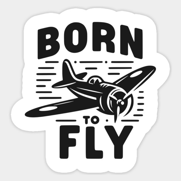 Born to Fly Sticker by Frank Ring