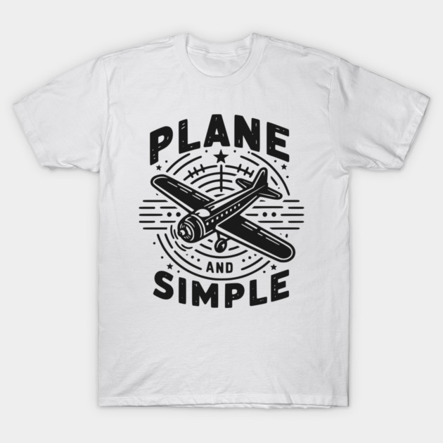 Plane and Simple T-Shirt by Frank Ring