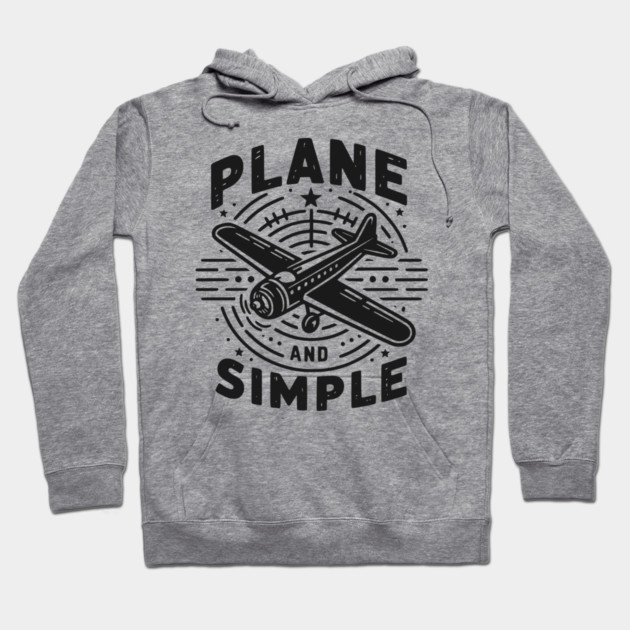 Plane and Simple Hoodie by Frank Ring