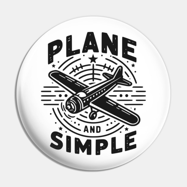 Plane and Simple Pin by Frank Ring