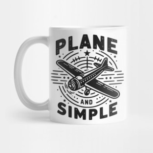 Plane and Simple Mug