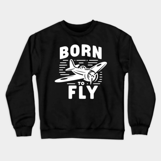 Born to Fly Crewneck Sweatshirt by Frank Ring