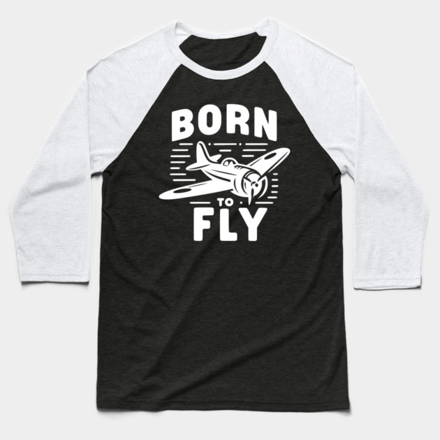 Born to Fly Baseball T-Shirt by Frank Ring