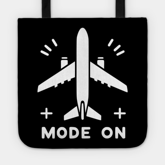 Airplane Mode On Tote by Frank Ring