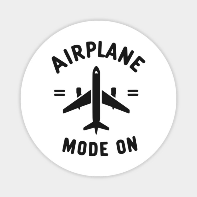 Airplane Mode On Magnet by Frank Ring