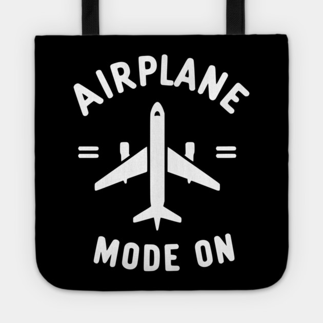 Airplane Mode On Tote by Frank Ring
