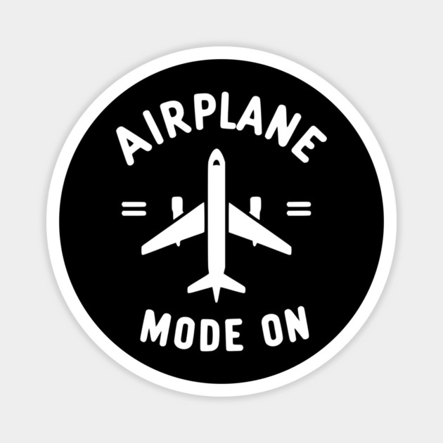 Airplane Mode On Magnet by Frank Ring