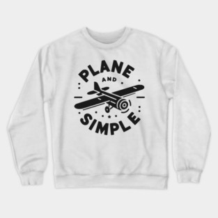 Plane and Simple Crewneck Sweatshirt