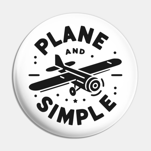 Plane and Simple Pin by Frank Ring