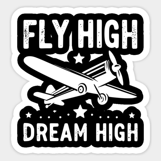 Fly High Dream High Sticker by Frank Ring