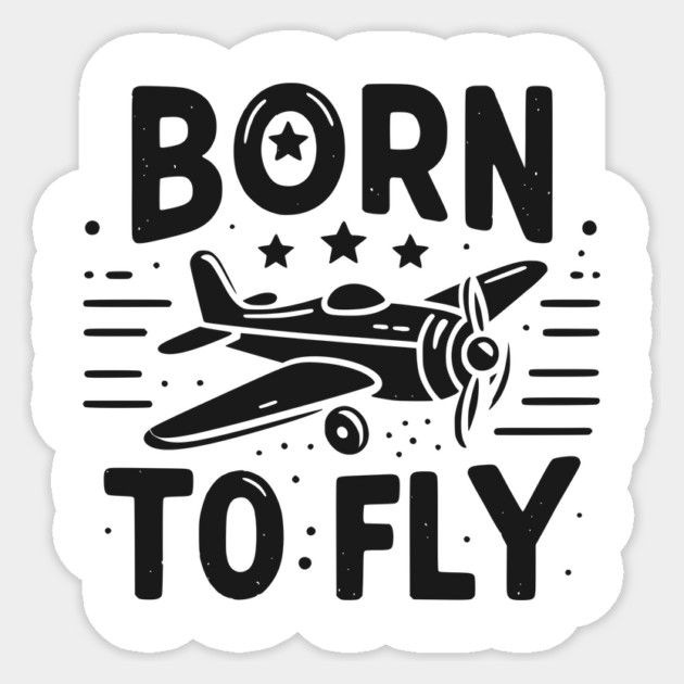 Born to Fly Sticker by Frank Ring