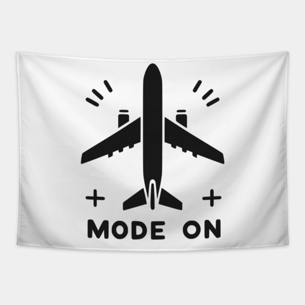 Airplane Mode On Tapestry by Frank Ring