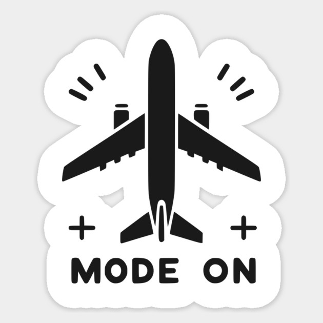 Airplane Mode On Sticker by Frank Ring