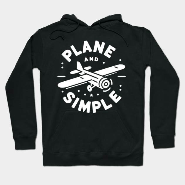 Plane and Simple Hoodie by Frank Ring