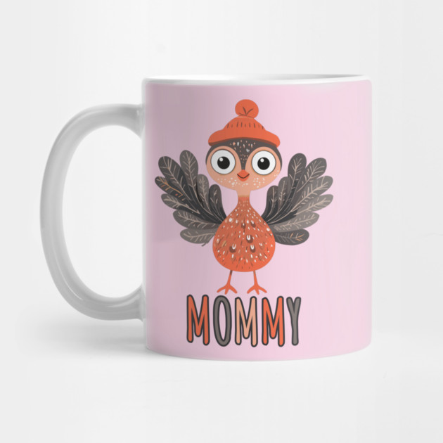 Cute Thanksgiving Mother Turkey with Hat - Boho Style by TuncGK