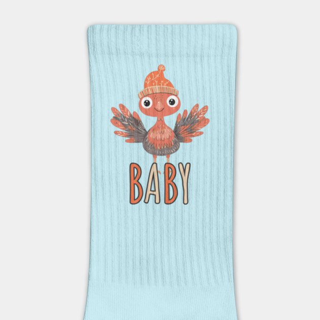 Cute Thanksgiving Baby Turkey with Beanie - Boho Style by TuncGK
