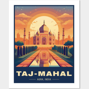 Taj-Mahal Agra, India Posters and Art