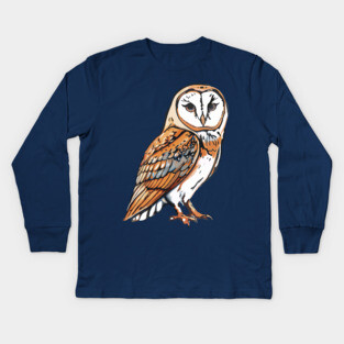 Barn Owl Kids Long Sleeve T-Shirt