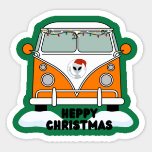 Heppy Christmas - Hep Alien Sticker
