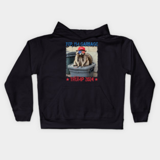 Yep , Im Garbage Trump 2024 Kids Hoodie