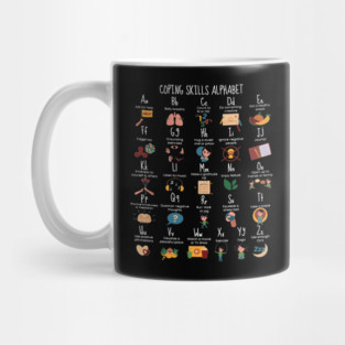 Coping Skills Alphabet Retro School Counselor Mug