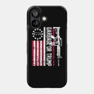 Garbage for Trump Shirt Garbage for Trump 2024 Presidential Phone Case