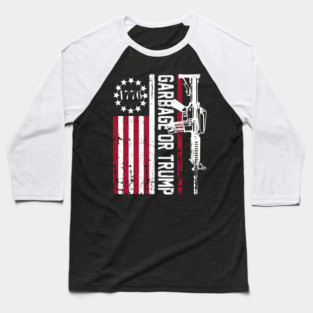 Garbage for Trump Shirt Garbage for Trump 2024 Presidential Baseball T-Shirt