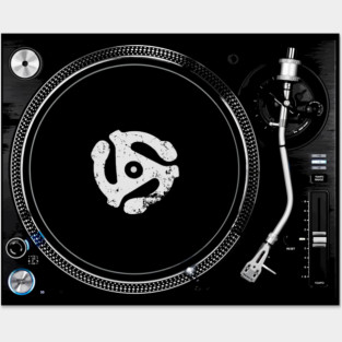 Turntable rpm adapter Posters and Art