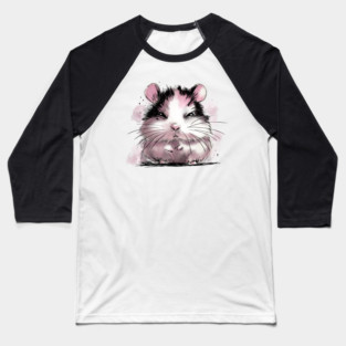 Grumpy Hamster Baseball T-Shirt
