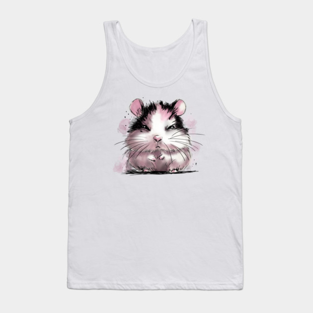 Grumpy Hamster Tank Top by H. R. Sinclair