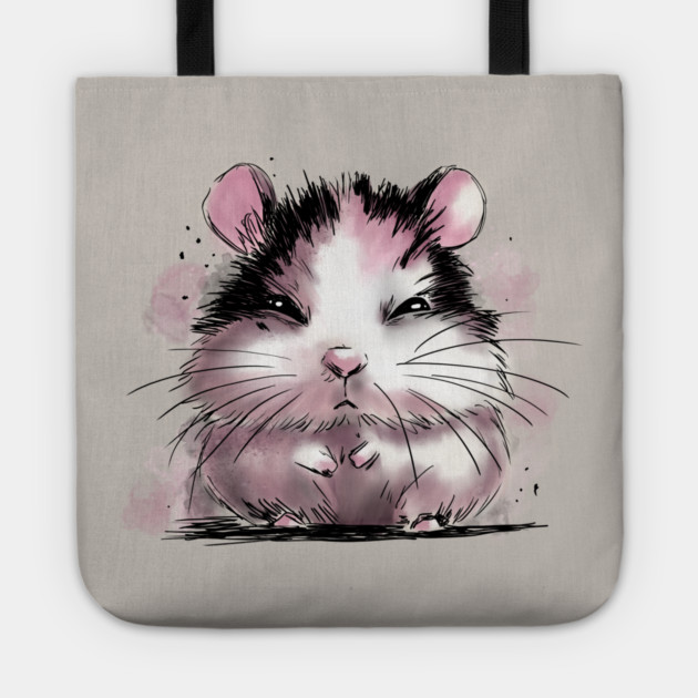 Grumpy Hamster Tote by H. R. Sinclair