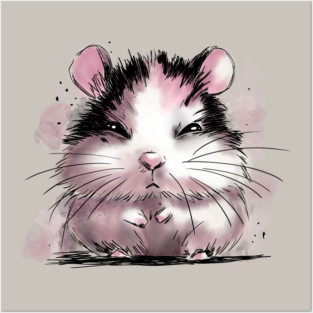 Grumpy Hamster Posters and Art